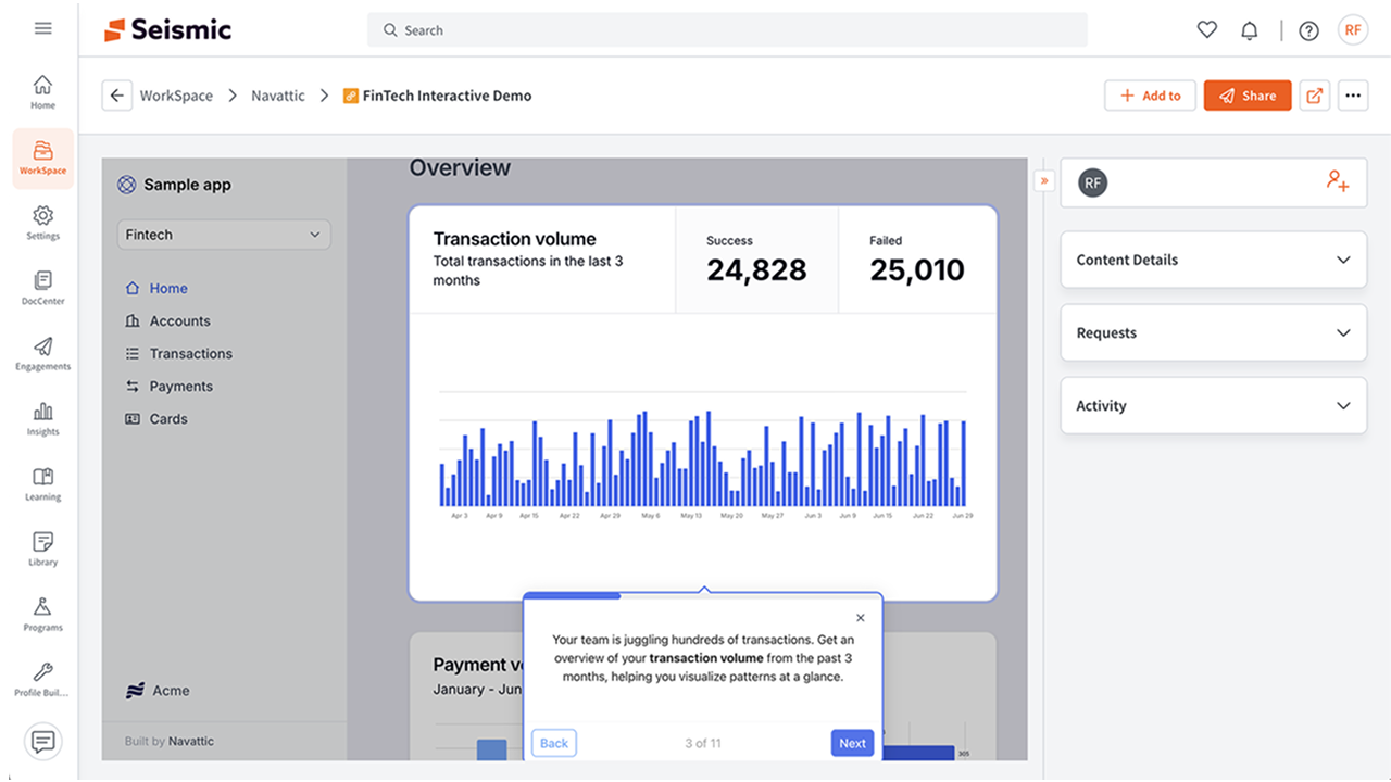 Seismic dashboard